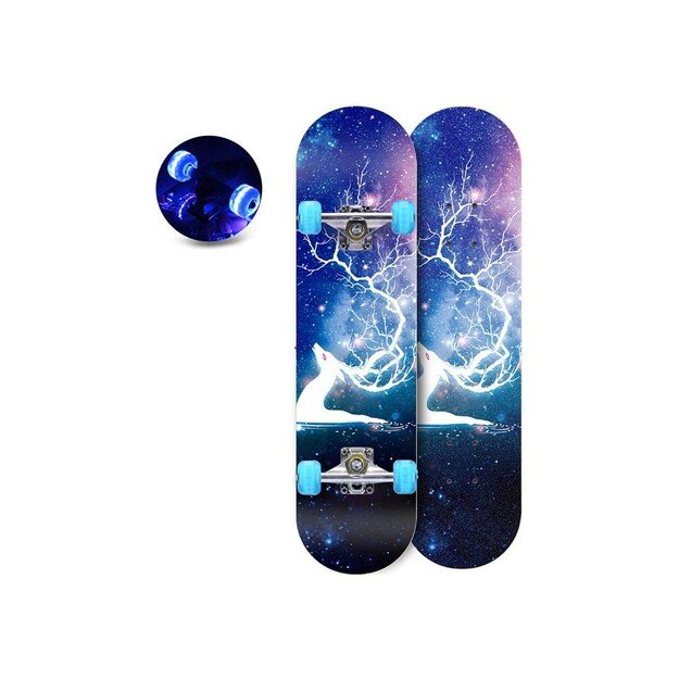 Riedlentė skate board 80 cm., LED šviečiantys ratukai