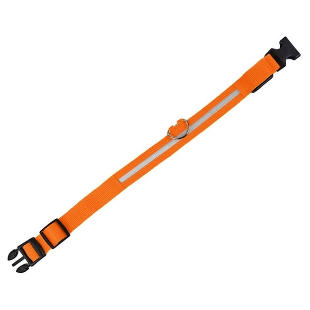 Šviečiantis LED antkaklis Oranžinis