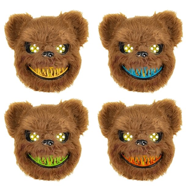 Veido kaukė su LED  Bear 