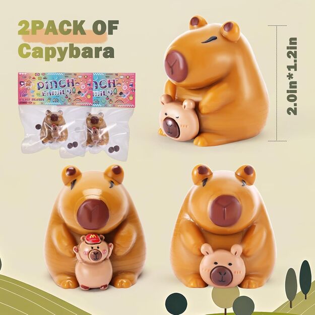 KAPIBARA Antistresinis squishy lipnus žaislas