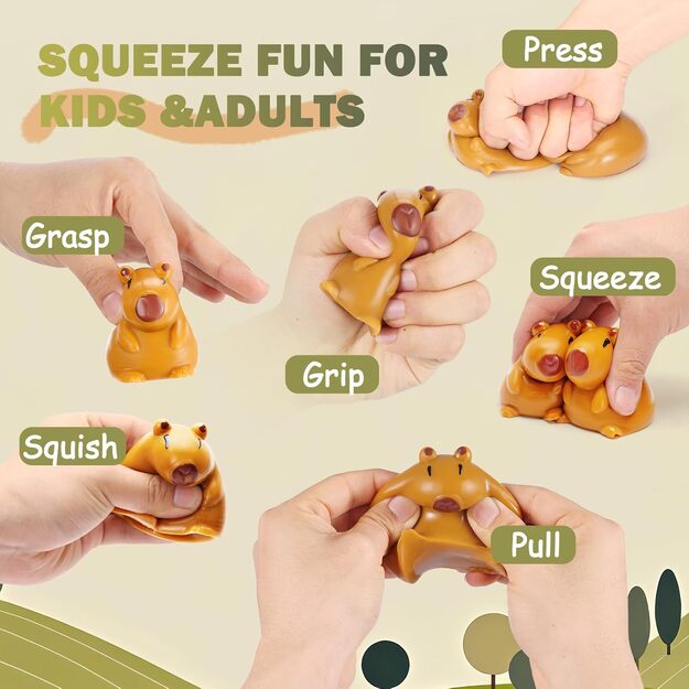 KAPIBARA Antistresinis squishy lipnus žaislas
