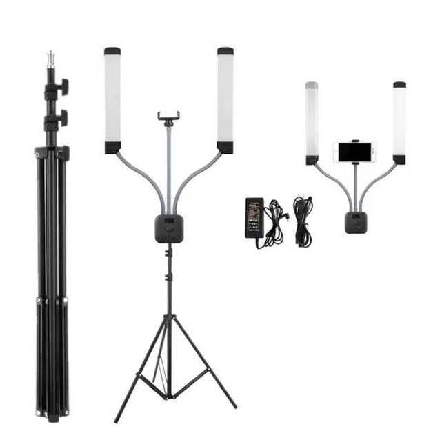 LED panelinės lempos su trikoju DOUBLE 1