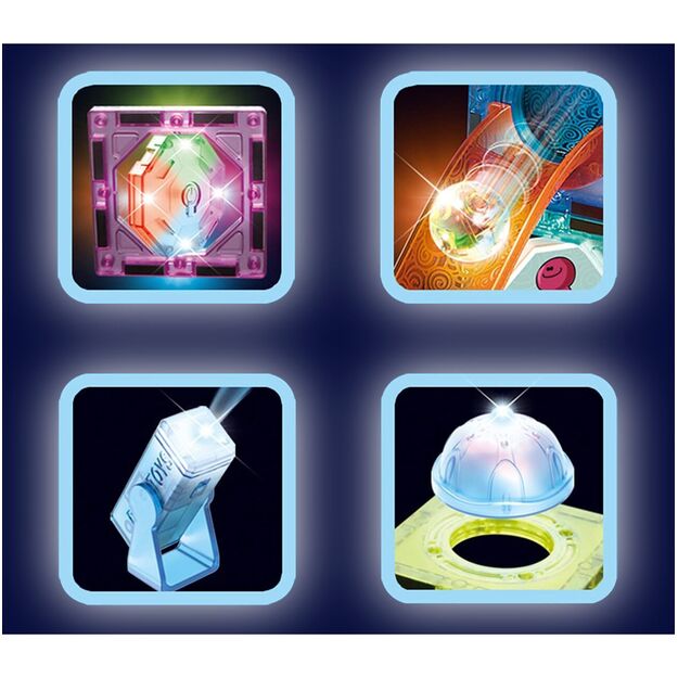 Magnetinis konstruktorius su kamuoliukais 75 detalės šviečiantis 4