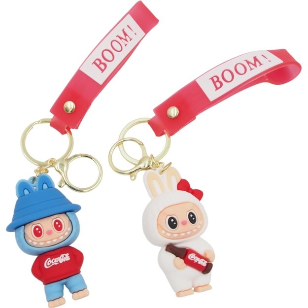 Raktų pakabukas su žaisminga figūrėle &bdquo; LABUBU BOOM!&ldquo;