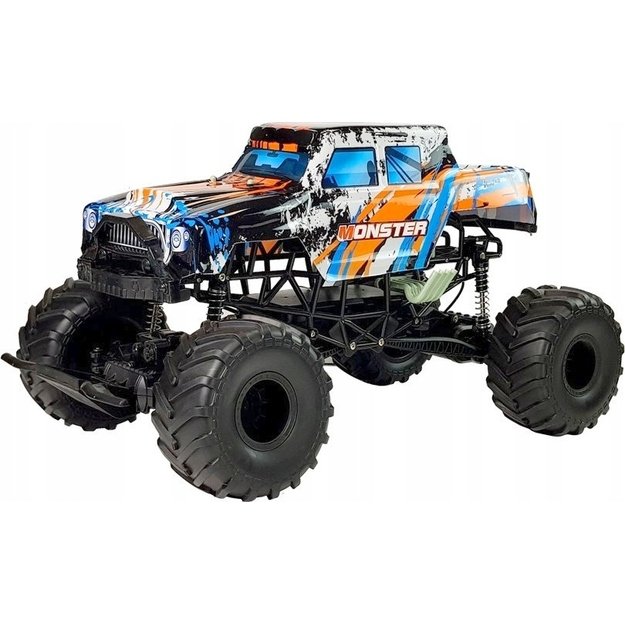 Didelis1:6 RC mašina džipas visureigis su nuotoliniu valdymo pultu, 57 cm. ilgis 6