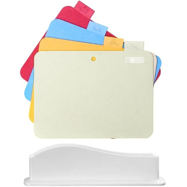 4vnt. Spalvingų pjaustymo lentų rinkinys