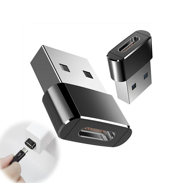 Adapteris OTG USB-A į TYPE-C