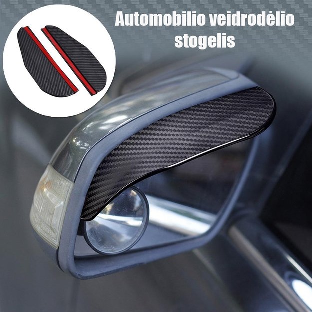 Automobilio veidrodėlio stogelis  Carbon 