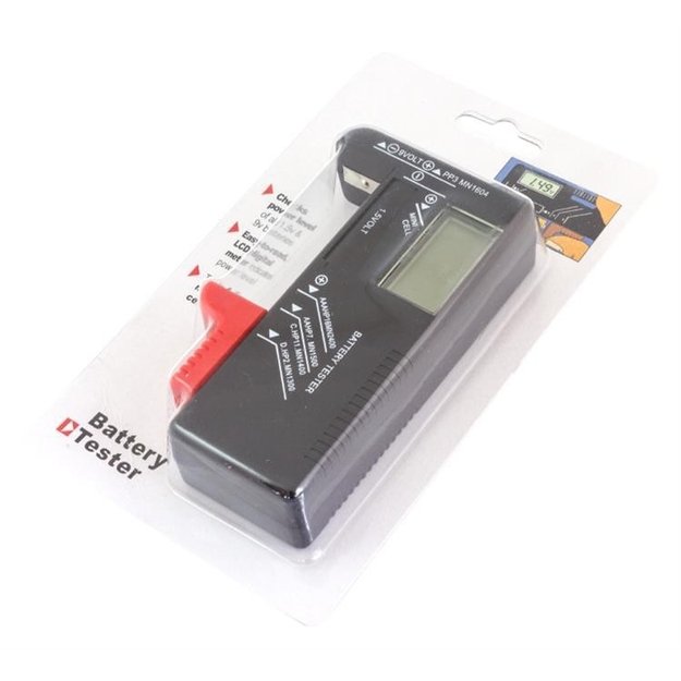 Elektroninis elementų baterijų testeris