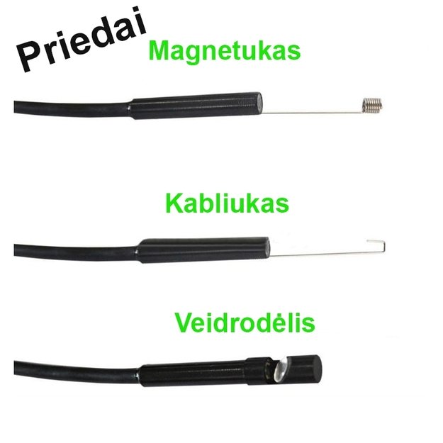 Endoskopinė kamera 5.5MM telefonams 5M