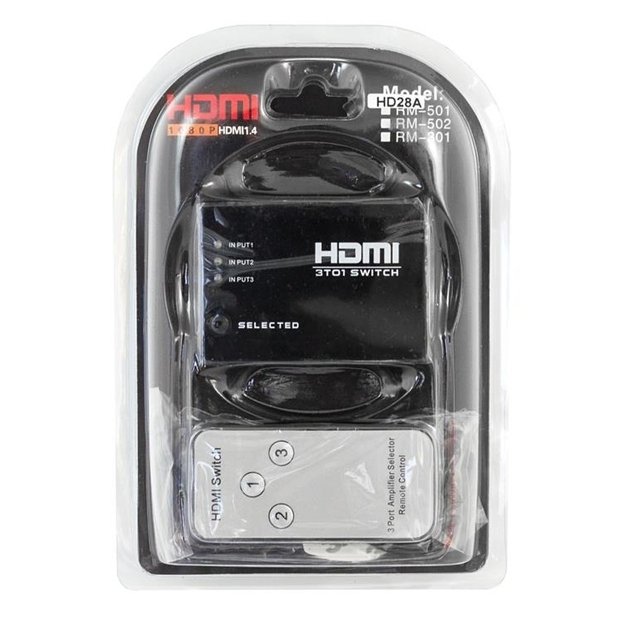 HDMI skirstytuvas 3D 1080P 3x1