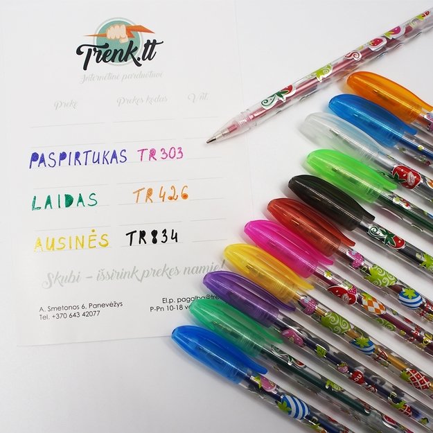 Kvepiantys Geliniai Rašikliai