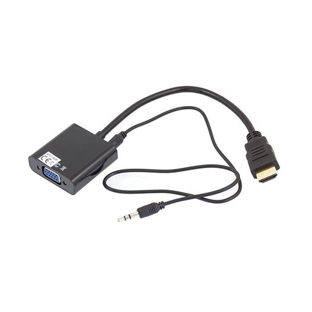 Laidas-perėjimas HDMI - VGA + AUDIO