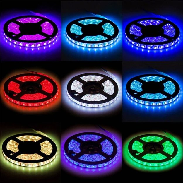 LED USB juosta, 5 metrai