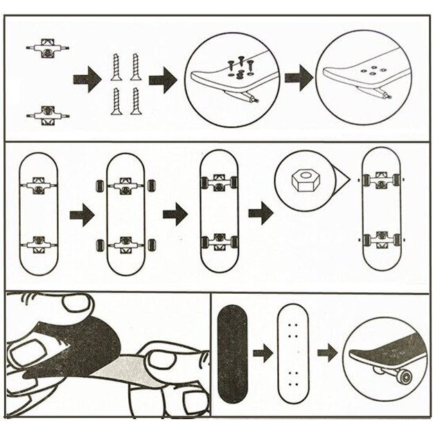 Medinė  Finger Board  riedlentė