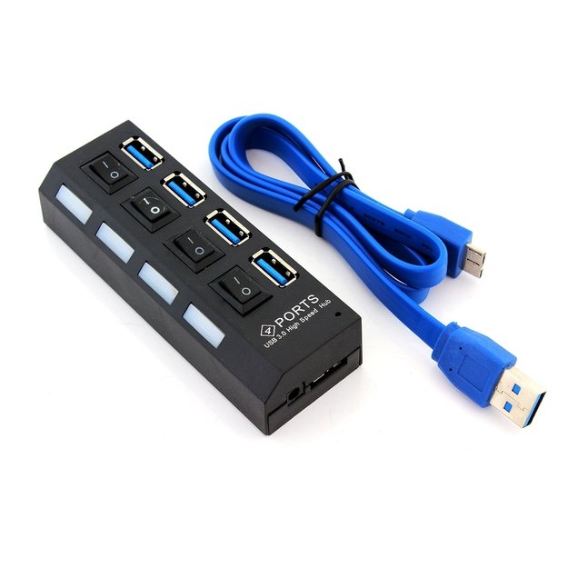 Šakotuvas HUB USB 3.0 4 port
