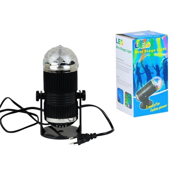 Spalvotas projektorius LED RGB DISCO 230V