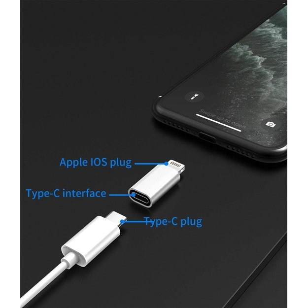 TYPE-C į lightning adapteris