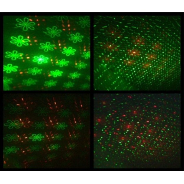 Žalios + raudonos spalvos lazerinis projektorius lazeris